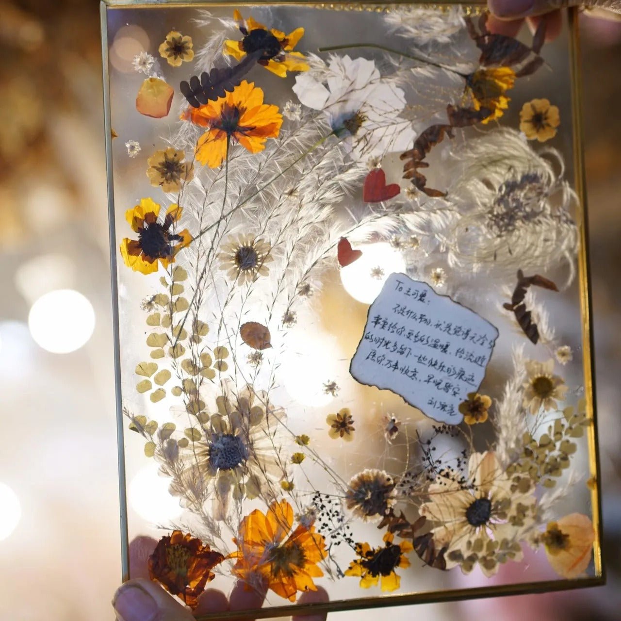 Customized Love Letter Series Dried Flowers - Funlifehub - #wall art# - #flower press#