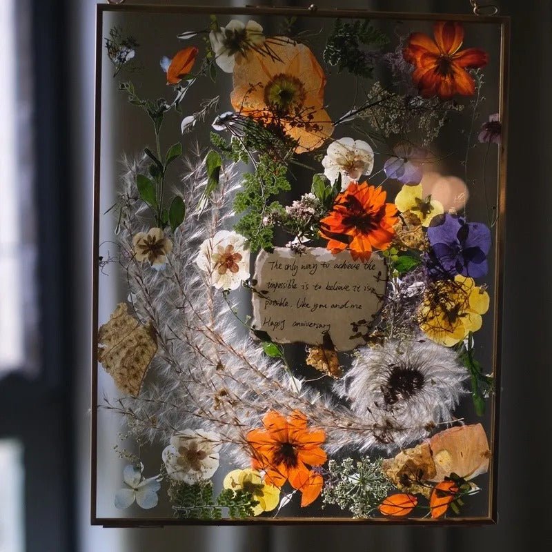 Customized Love Letter Series Dried Flowers - Funlifehub - #wall art# - #flower press#