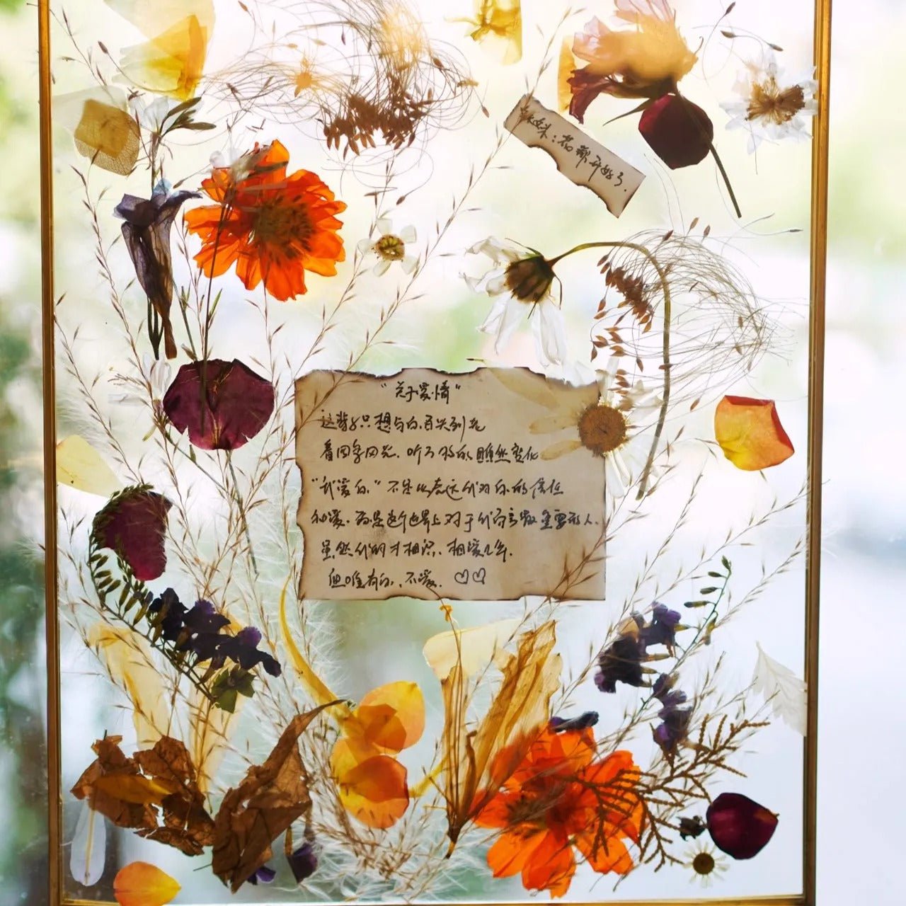 Customized Love Letter Series Dried Flowers - Funlifehub - #wall art# - #flower press#