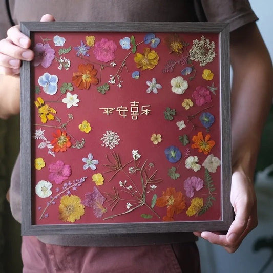 Handmade photo frame for wedding gifts - Funlifehub - #wall art# - #flower press#