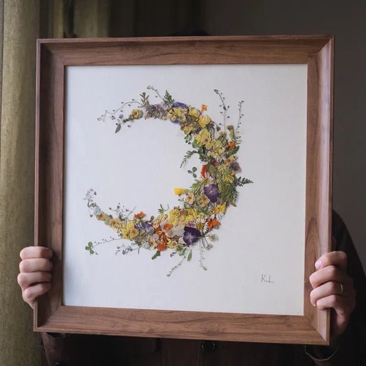 Moon style plant photo frame - Funlifehub - #wall art# - #flower press#
