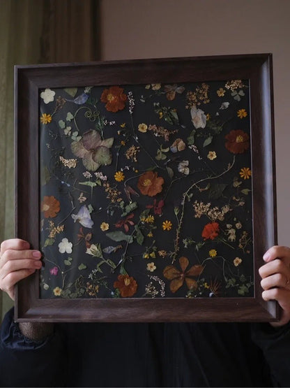 Embossed, Retro Frame - Funlifehub - #wall art# - #flower press#